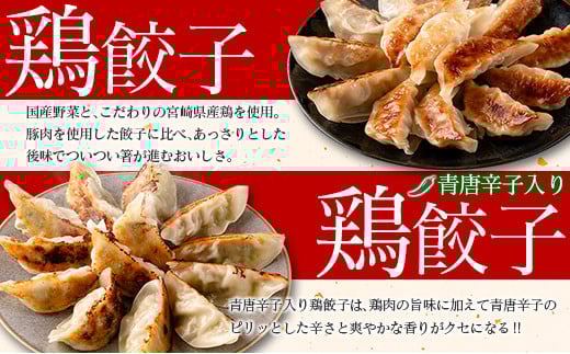 宮崎鶏ぎょうざ「まる金」の点心3種 詰め合わせセット 餃子のたれ付き