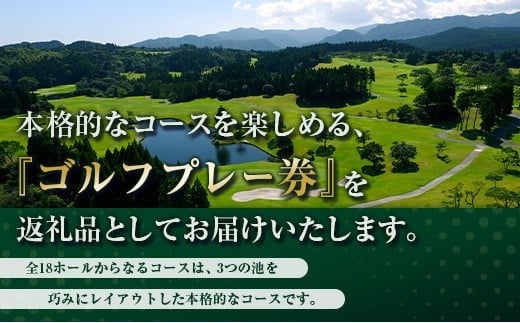 宮崎レイクサイドゴルフ倶楽部 ゴルフプレー券 全日 4名様