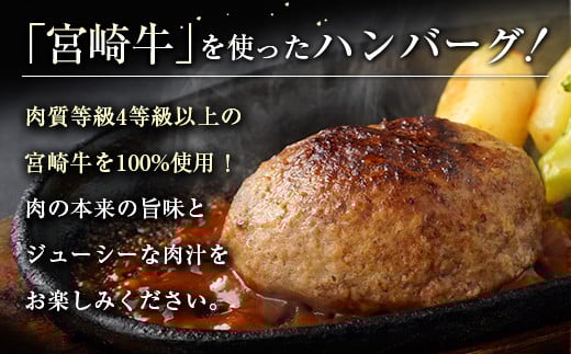 宮崎牛100%ハンバーグ 合計900g(150g×6個) 個包装