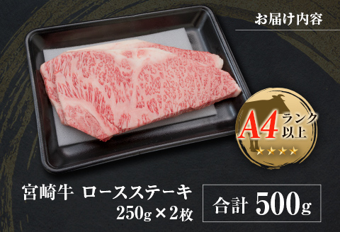 ◆宮崎牛ロースステーキ(合計500g)