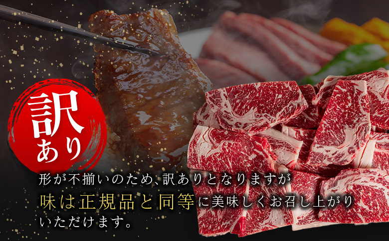 「訳あり」宮崎県産 黒毛和牛 肩ロース 不揃い 切り落とし 焼肉 500g