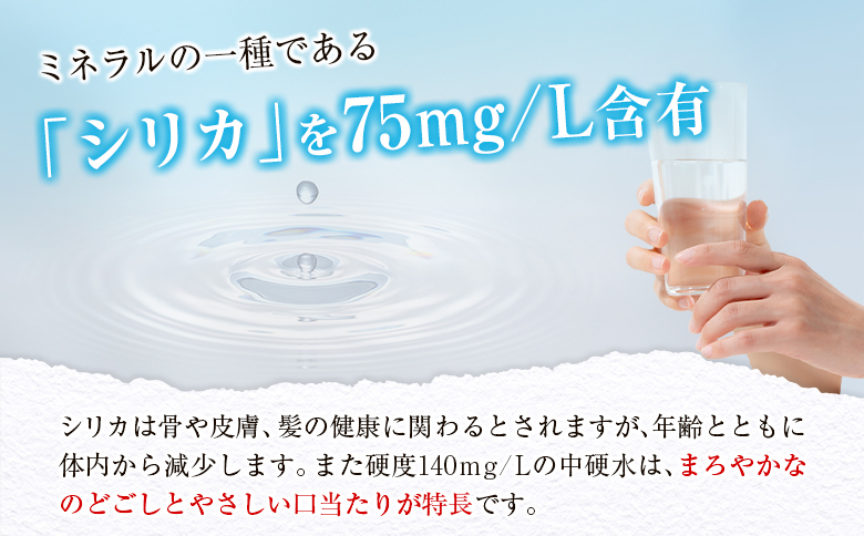 【定期便】 シリカ 天然水 霧島のおいしい水 2L 6本 3回 中硬水 ミネラルウォーター シリカ水 ケイ素 常温保存 備蓄 防災 宮崎県 【定期便】2L×6本（1箱）×3回
