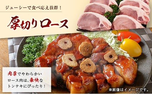 産地直送 宮崎県産 ホエー豚 厚切りロース トンテキ 計1kg（200g×5枚） 国産 豚肉 ステーキ 計1kg（200g×5枚）