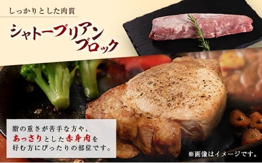 産地直送 宮崎県産 ホエー豚 シャトーブリアン ブロック 計600g（300g×2本）国産 豚肉 ヒレ ヒレ肉 ブロック肉 とんかつ ステーキ 計600g（300g×2本）