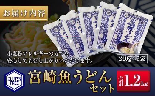 ◆宮崎魚うどんセット　(合計1.2kg)
