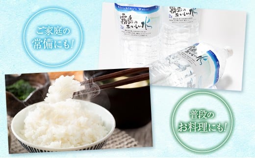 【定期便】 シリカ 天然水 霧島のおいしい水 2L 6本 5回 中硬水 ミネラルウォーター シリカ水 ケイ素 常温保存 備蓄 防災 宮崎県 【定期便】2L×6本（1箱）×5回