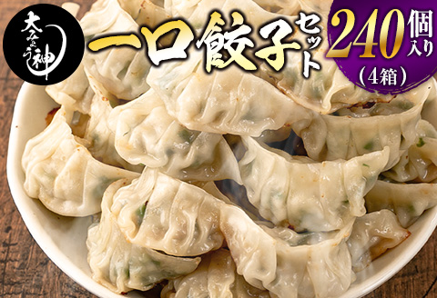 ◇「一口餃子の大明神」一口餃子セット 4箱（240個入り）