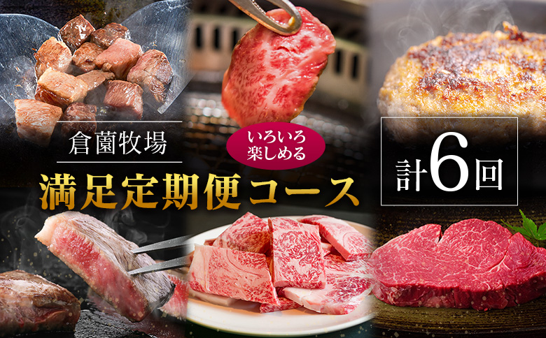 【定期便】宮崎県 倉薗牧場 ヒレステーキなど色々楽しめる満足定期便コース 計6回