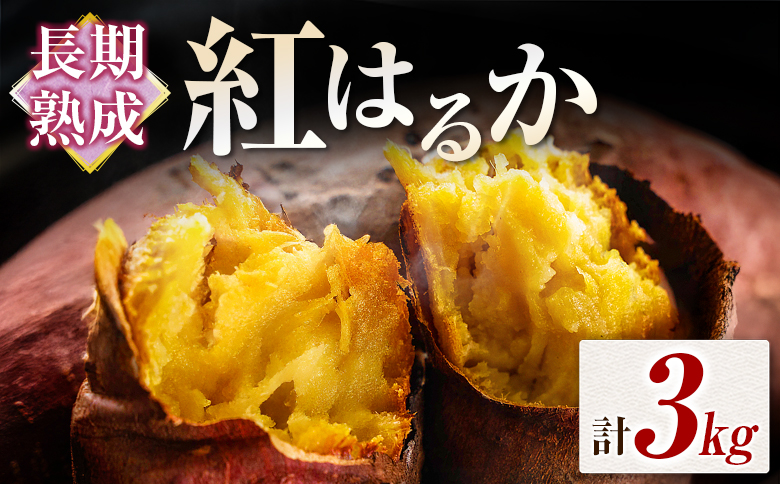 長期熟成 紅はるか 計3kg 宮崎県都城市産 さつまいも サツマイモ 計3kg