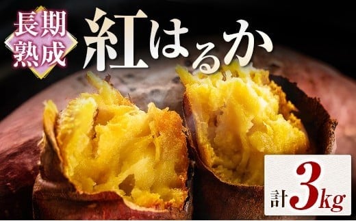 長期熟成 紅はるか 計3kg 宮崎県都城市産 さつまいも サツマイモ 計3kg