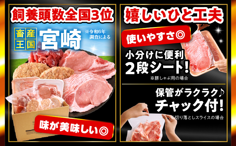 ぷち満足ロースバラエティセット2.1kg  豚肉 ロース 豚肩ロース スライス ハンバーグ しゃぶしゃぶ 小分け 生姜焼き