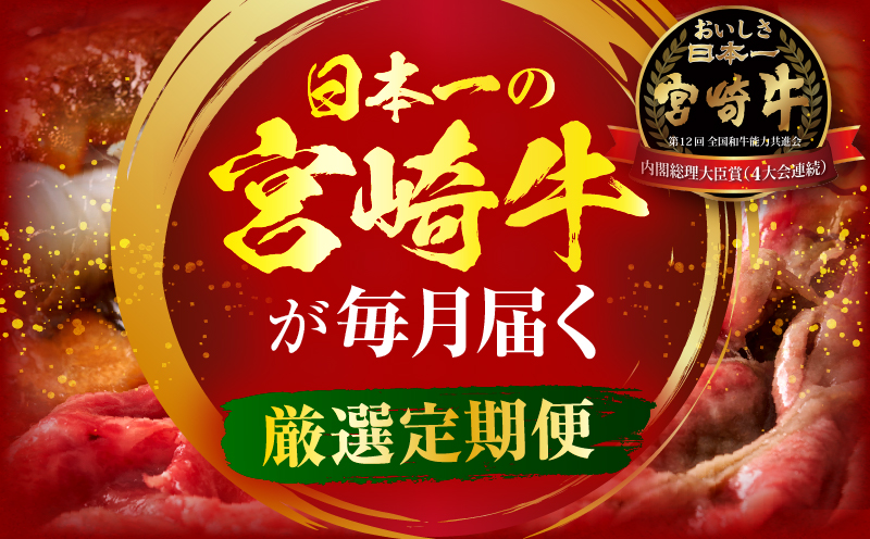 【全12回定期便】宮崎牛グランドセレクション 肩ロース ペッパーハンバーグ 焼肉