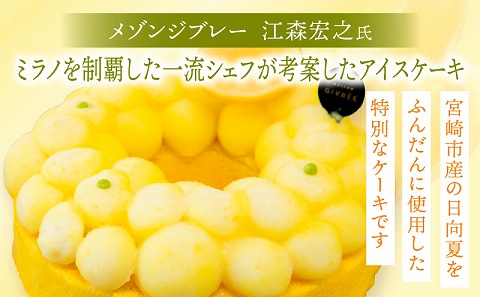 【江森宏之シェフ考案】宮崎市産日向夏のアイスケーキ