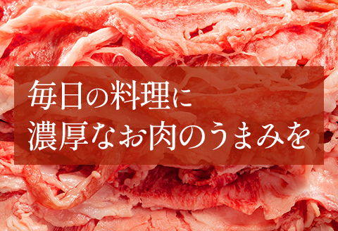 宮崎県産黒毛和牛こま切れ（煮込み、炒め物用）1.2kg（400g×3）