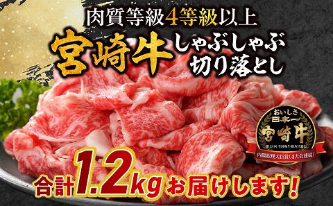 宮崎牛しゃぶしゃぶ切り落とし 1.2kg