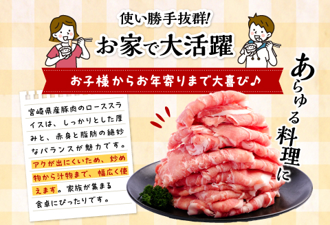 宮崎県産 豚ローススライス (400g×5パック) 合計2kg