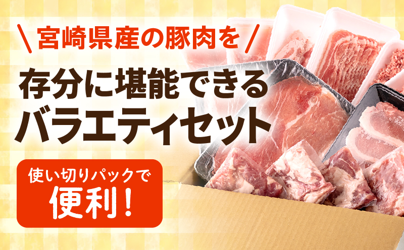 宮崎県産豚お楽しみセット 計4.1kg 豚肉 豚 ロース バラ モモ とんかつ 切り落とし ミンチ セット 詰め合わせ 豚肉セット 精肉セット 普段使い 使い勝手 小分け パック 冷凍 真空パック お弁当 おかず おすすめ バラエティ