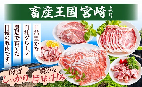 宮崎県産豚肉肩ロース小分けセット1.5kg