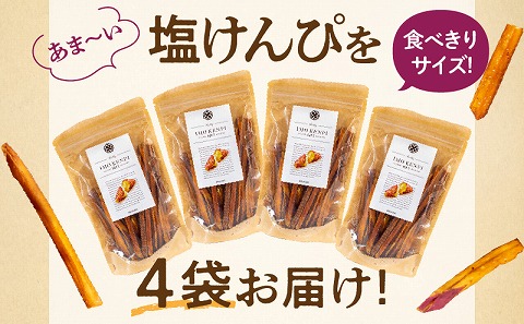 熟成さつまいもの塩けんぴ 90g　4袋入