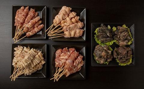 焼き鳥セット4種(40本)盛り合わせ＆宮崎県産炭火焼4種セット 焼鳥 炭火焼 鶏肉