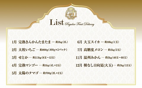 【数量限定】旬のくだもの【極】定期便【全9回】