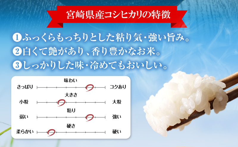 《令和7年産》《無洗米》宮崎県産こしひかり 合計8kg(2kg×4袋) 無洗米 精米 新米