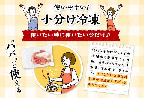 宮崎県産 豚こま切れ:250g×20パック 合計5kg