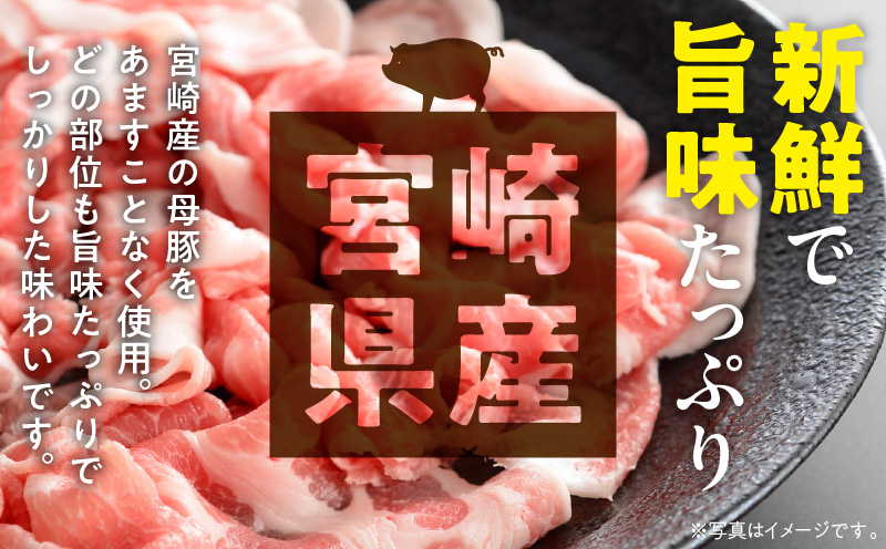 国産母豚 宮崎県産豚肉 切り落とし＆ミンチセット 1.5kg 豚肉 切り落とし ミンチ