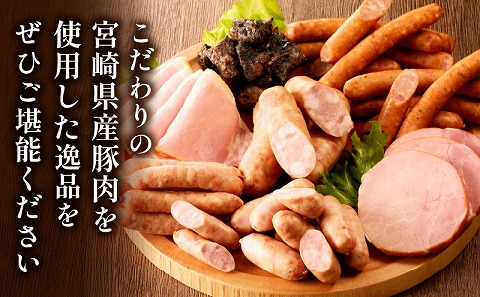 宮崎県産豚肉加工品セット（合計1.09kg 8種類）
