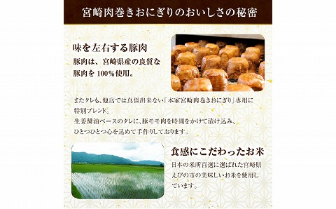【3回定期便】宮崎肉巻きおにぎり(120g×12個) 宮崎県産 宮崎名物 冷凍