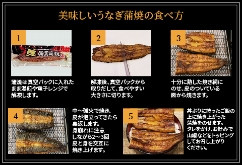 蒲焼き 備長炭手焼き 宮崎市佐土原産 和匠うなぎの蒲焼き4尾セット(計660g&たれ・山椒付き)