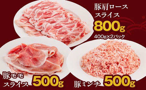 宮崎県産豚肉5種 合計3.6kgセット