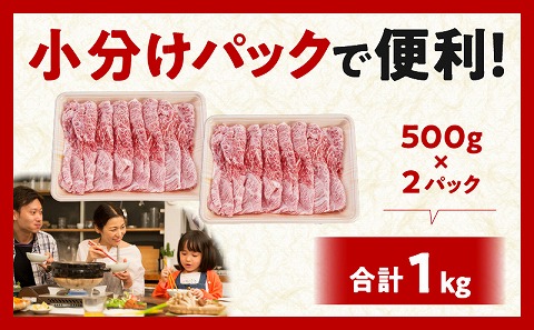 宮崎牛 肩スライス 合計1kg