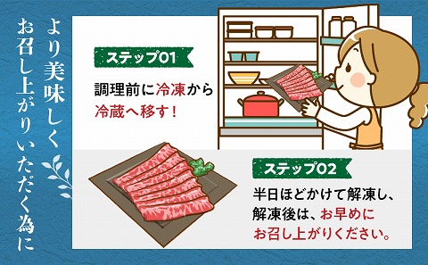 宮崎県産黒毛和種経産牛モモ1.5mmスライス 合計600g