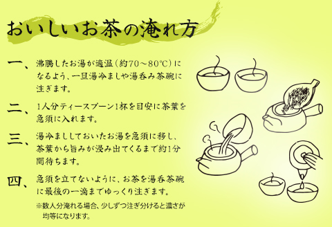 宮崎市 清武町産 緑茶4点セット 計380g