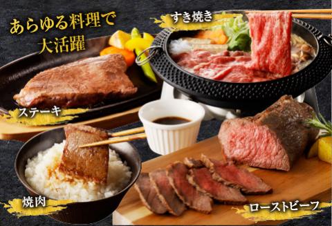 宮崎牛 ヘルシー赤身定期便 全4回 ステーキ スライス 焼肉