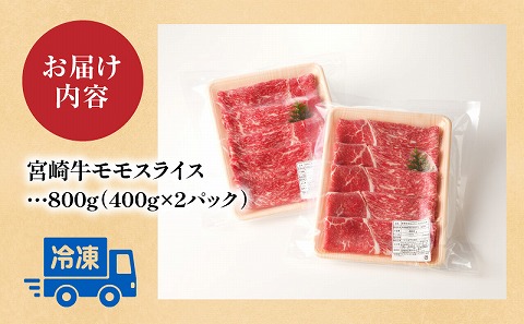 宮崎牛モモスライス800g（400g×2パック）