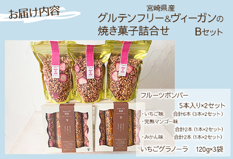 宮崎県産 グルテンフリー & ヴィーガン 焼き菓子 詰合せ <Bセット>