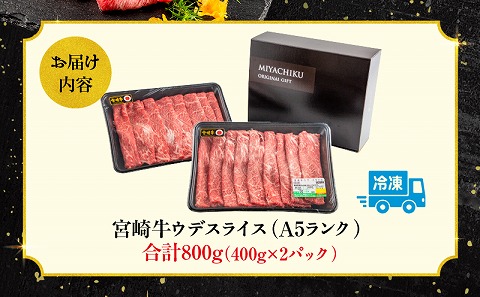 宮崎牛 A5ランク ウデスライス400g×2