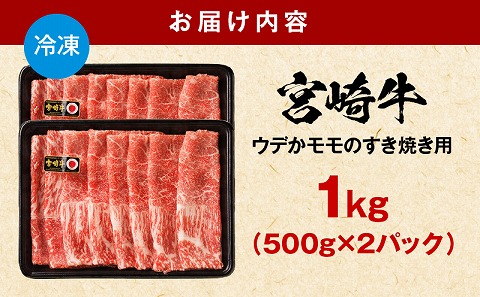 宮崎牛赤身すき焼き用500g×2