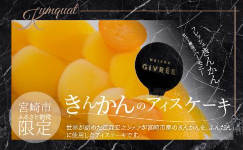 江森宏之 シェフ作 宮崎県産 フルーツ アイスケーキ 4回定期便