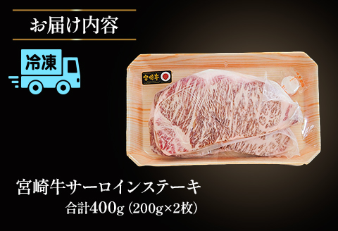 宮崎牛 サーロインステーキ 2枚セット |牛肉 牛 肉 サーロインステーキ サーロイン ステーキ