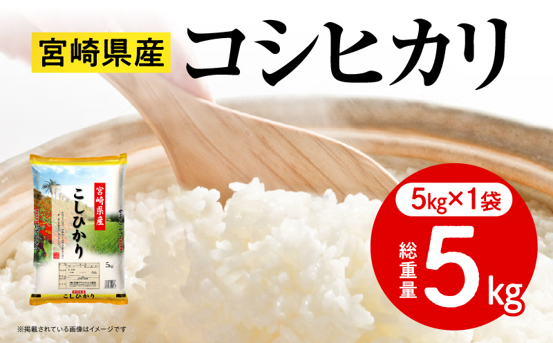《令和7年産》宮崎県産コシヒカリ 合計5kg(5kg×1袋) お米 精米 新米