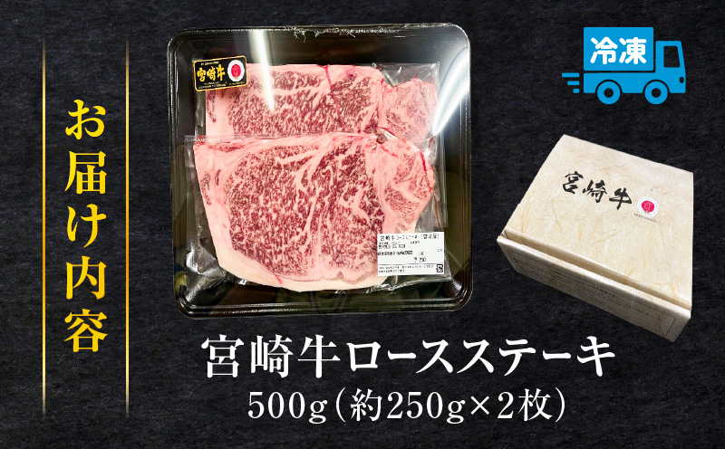 宮崎牛ロースステーキ500g 宮崎牛 サーロイン リブロース