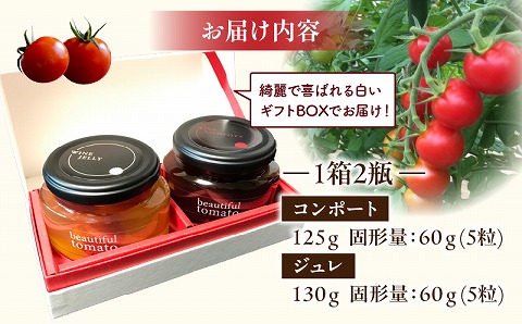 美トマトのワイン煮セット ギフト 赤ワインコンポート 白ワインジュレ