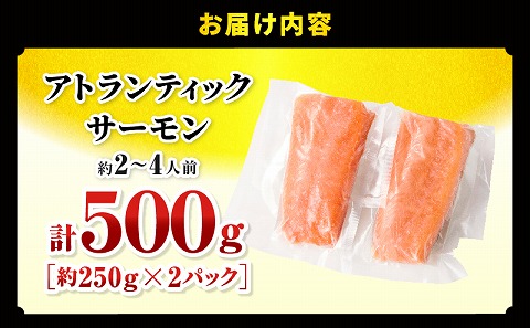 アトランティックサーモン 500g
