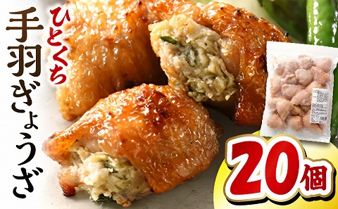 ひとくち手羽ぎょうざ 20個入×1パック 手羽 餃子 手羽餃子