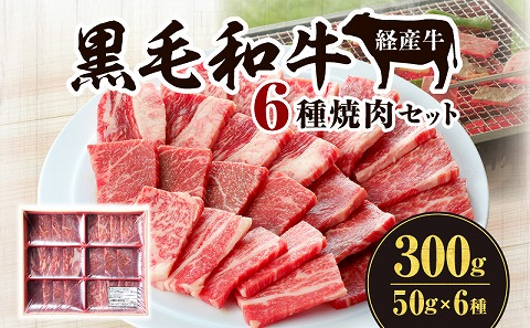 黒毛和牛（経産牛）6種焼肉セット300g