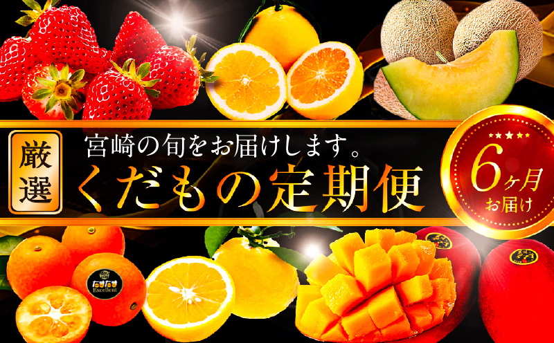 《2026年発送先行予約》【数量・期間限定】青果店厳選！「6ヶ月お届け！くだもの定期便Vol.3」 フルーツ 旬 定期便 いちご きんかん 日向夏 マンゴー メロン