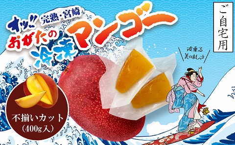 《2025年発送先行予約》【期間・数量限定】おがたのマンゴー　ご自宅用カット済完熟冷凍マンゴー　400g　小分けパック